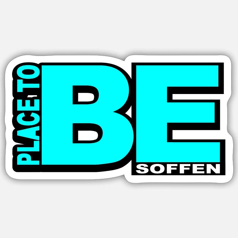 PLACE TO BE DRUNK - Sticker size S (10 x 10 cm) - white matte
