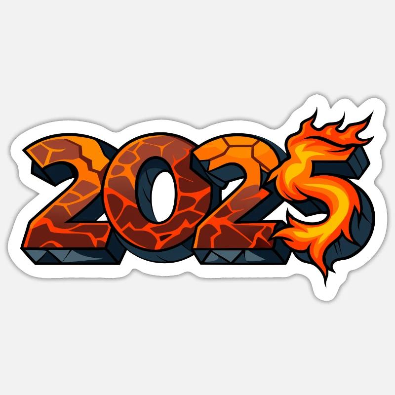 2025 - Sticker Größe S (10 x 10 cm) - Mattweiß