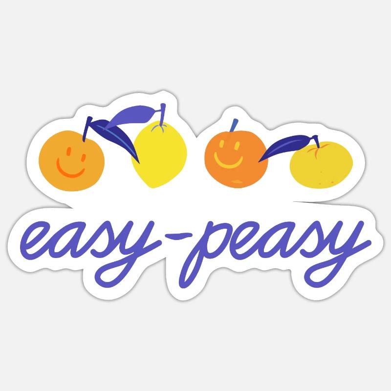 Squeezey au citron facile à presser Sticker taille S (10 x 10 cm)