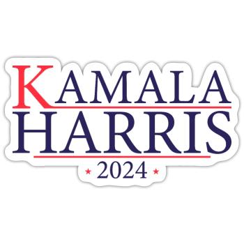 Kamala 2024 - Kamala Harris 2024 For President - Sticker size S (10 x 10 cm) - white matte - Front