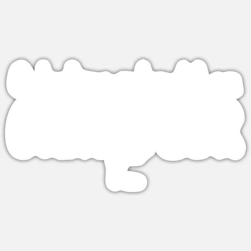 Qu'est-ce qu'on dit au chauffeur ? - Sticker taille S (10 x 10 cm) - blanc mat