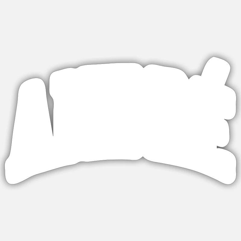 André - Sticker Größe S (10 x 10 cm) - Mattweiß