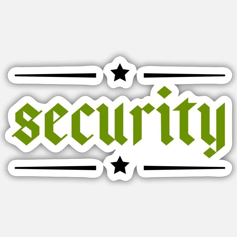 Sécurité Sticker taille S (10 x 10 cm)