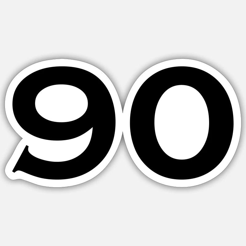 90 Sticker size S (10 x 10 cm)