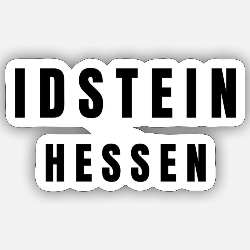 Idstein, Hesse - Sticker taille S (10 x 10 cm) - blanc mat