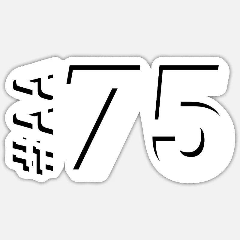 AA75 - Sticker size S (10 x 10 cm) - white matte