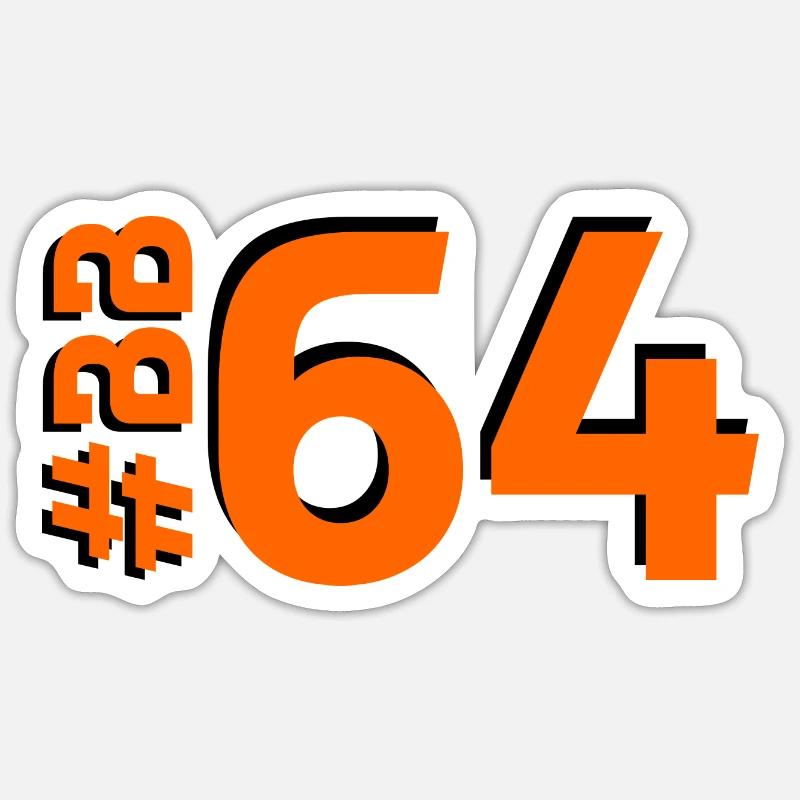 BB64 - Sticker taille S (10 x 10 cm) - blanc mat
