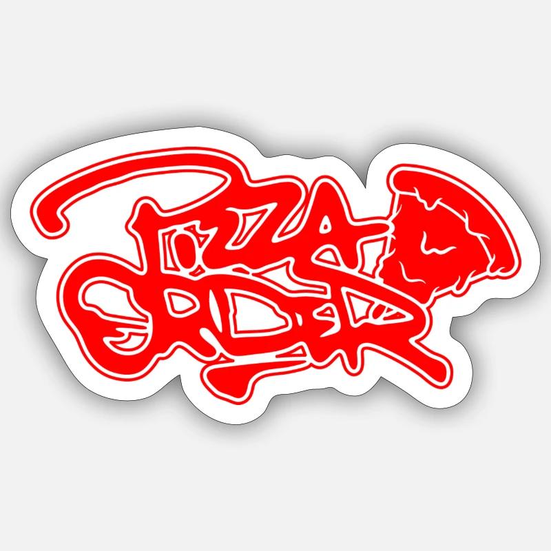 Pizza Order Sticker Größe S (10 x 10 cm)