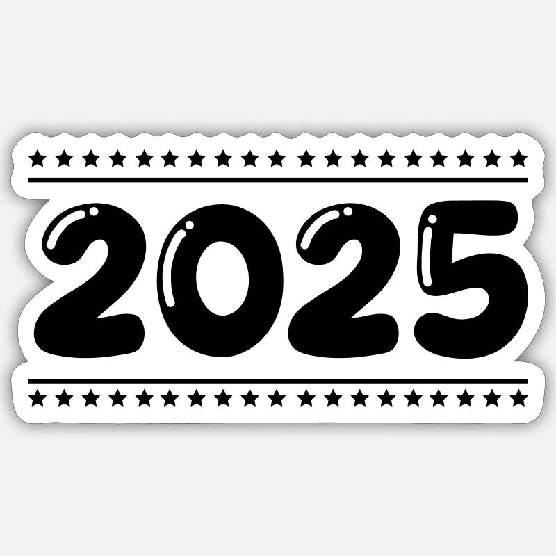 2025 - Sticker taille S (10 x 10 cm) - blanc mat