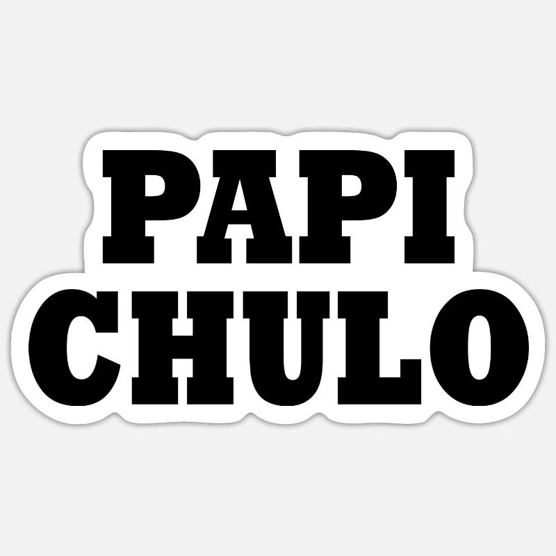 Papi chulo - Sticker size S (10 x 10 cm) - white matte