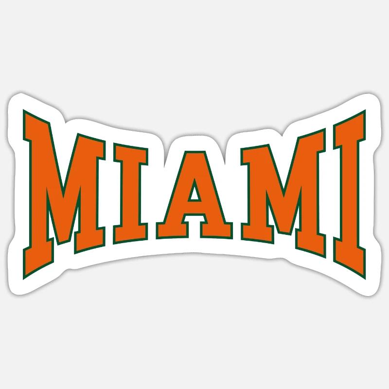Miami - Sticker Größe S (10 x 10 cm) - Mattweiß