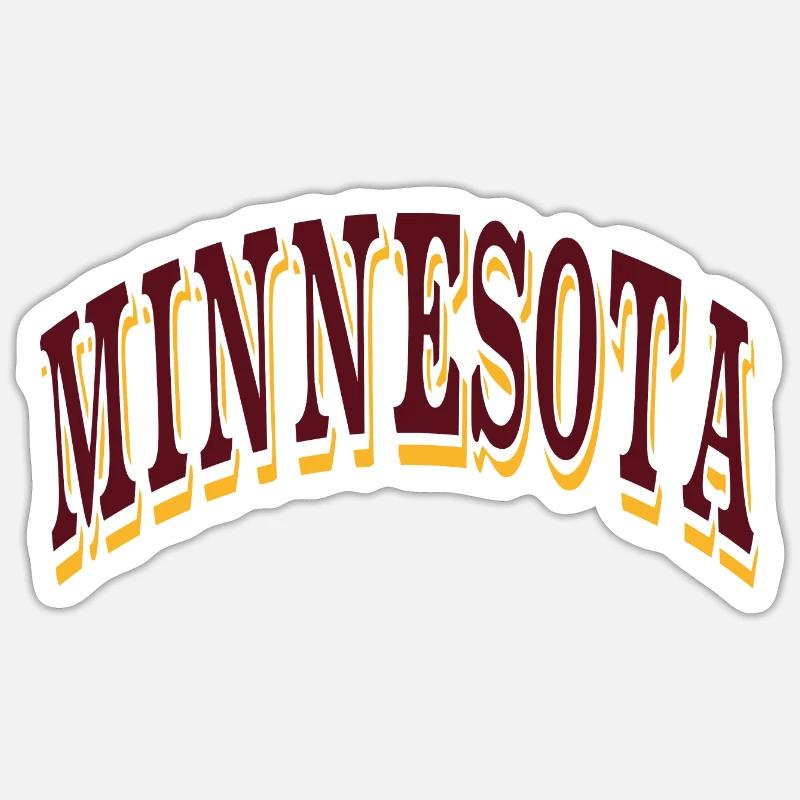 Minnesota - Sticker size S (10 x 10 cm) - white matte