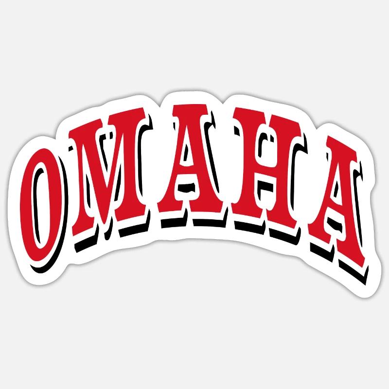 Omaha - Sticker size S (10 x 10 cm) - white matte