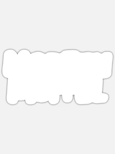 Morgenmuffel - Sticker Größe S (10 x 10 cm) - Mattweiß
