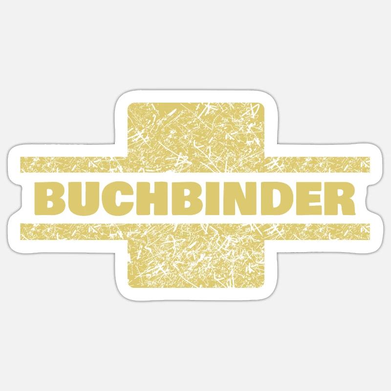 Beruf Buchbinder Sticker Größe S (10 x 10 cm)