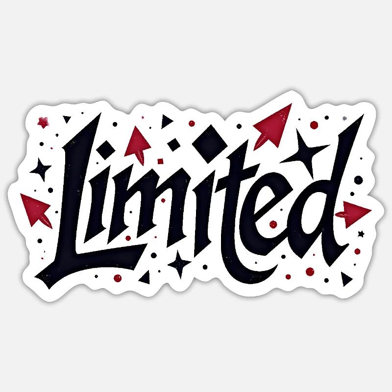Limitierte Pfeile - Sticker Größe S (10 x 10 cm) - Mattweiß