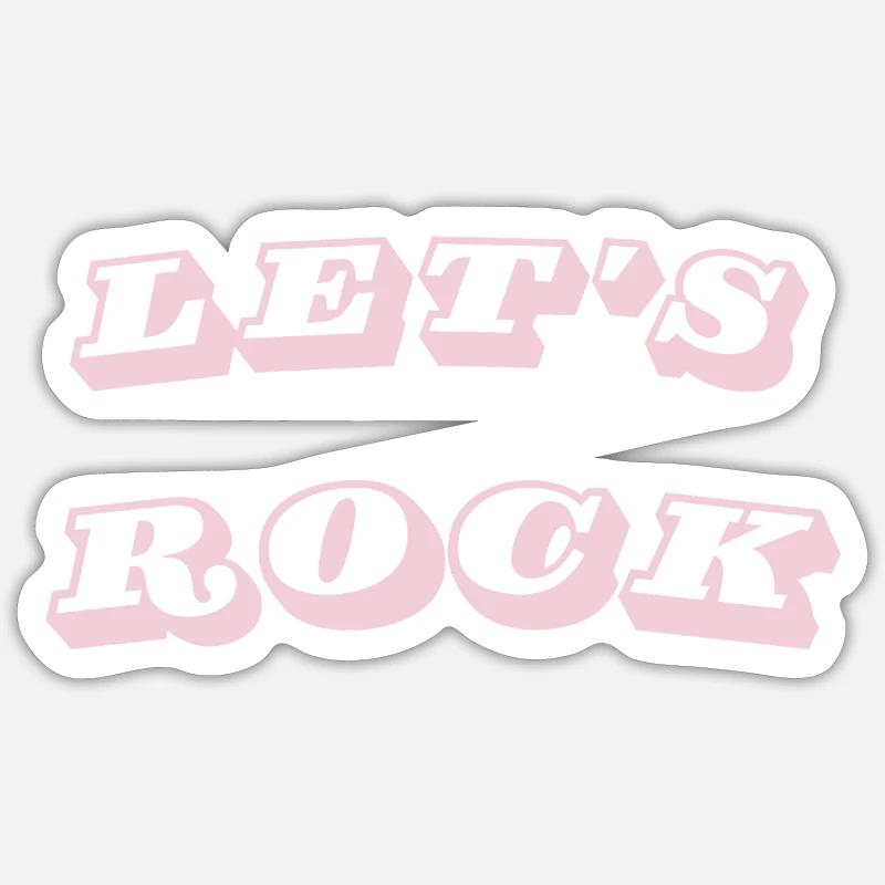 Faisons du rock Sticker taille S (10 x 10 cm)
