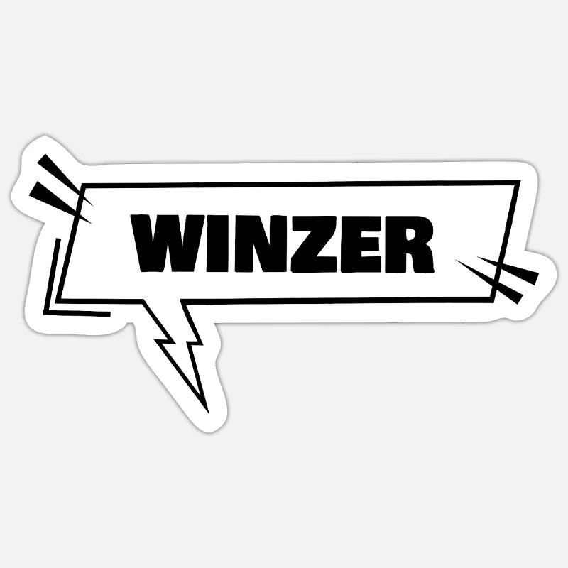 Winzer - Sticker Größe S (10 x 10 cm) - Mattweiß