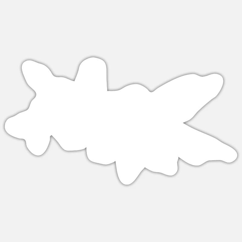 Kolibri - Sticker Größe S (10 x 10 cm) - Mattweiß