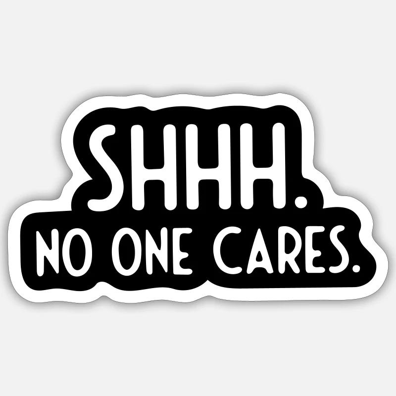pssst - Sticker Größe S (10 x 10 cm) - Mattweiß
