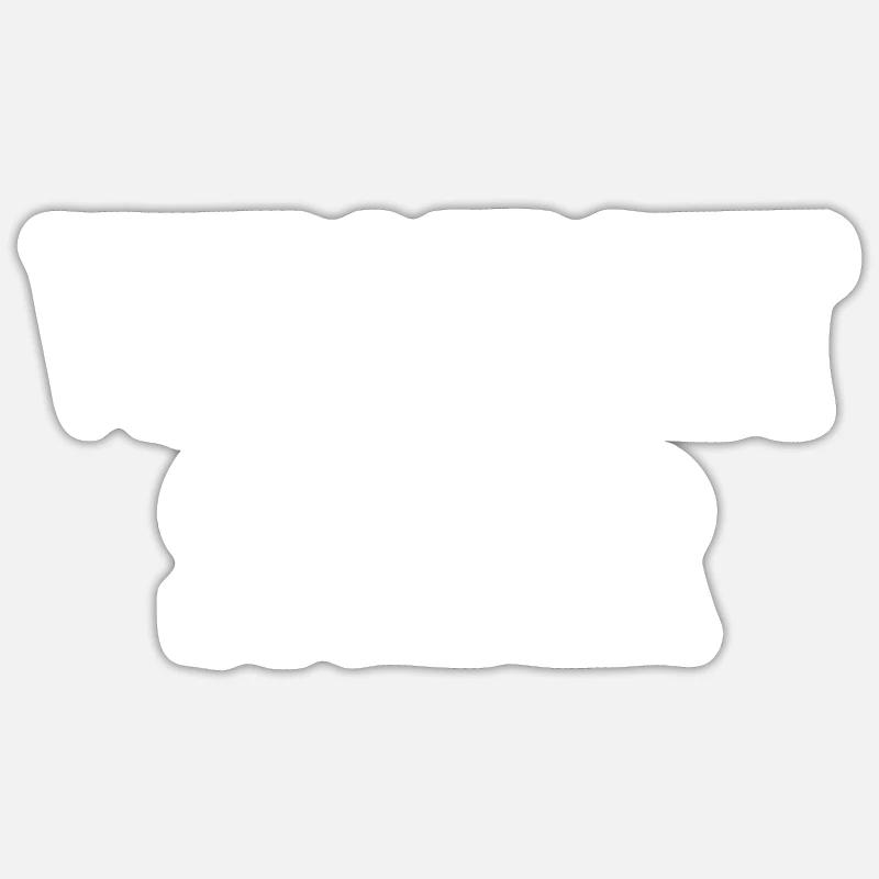 Vielleicht Später - Sticker Größe S (10 x 10 cm) - Mattweiß