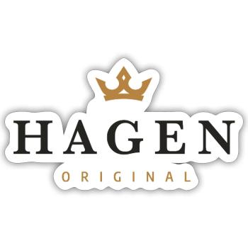 Hagen Original Family Logo - Sticker size S (10 x 10 cm) - white matte - Front