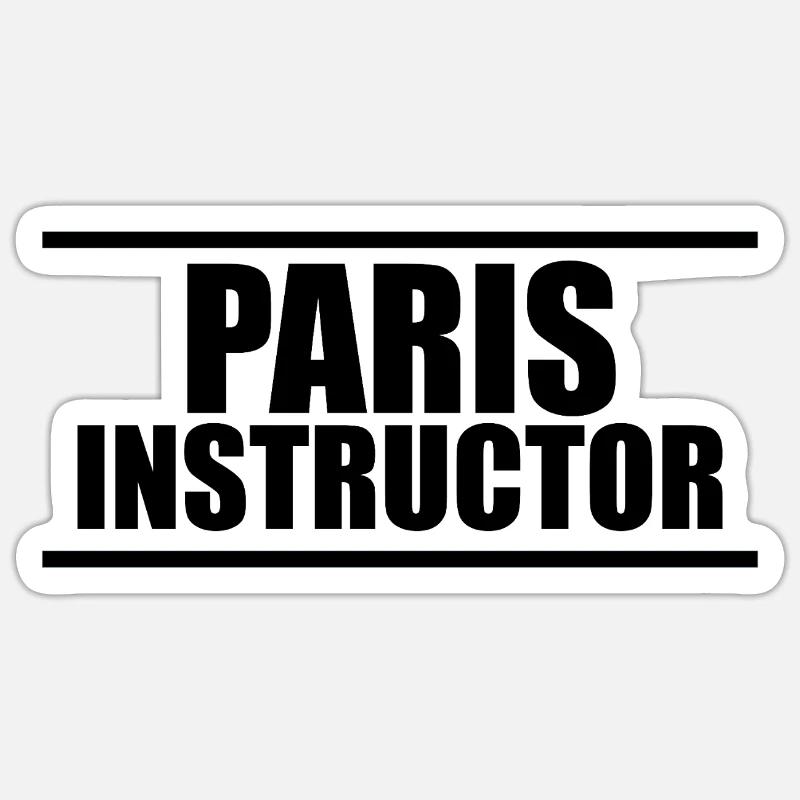 Paris Instruktor Sticker Größe S (10 x 10 cm)
