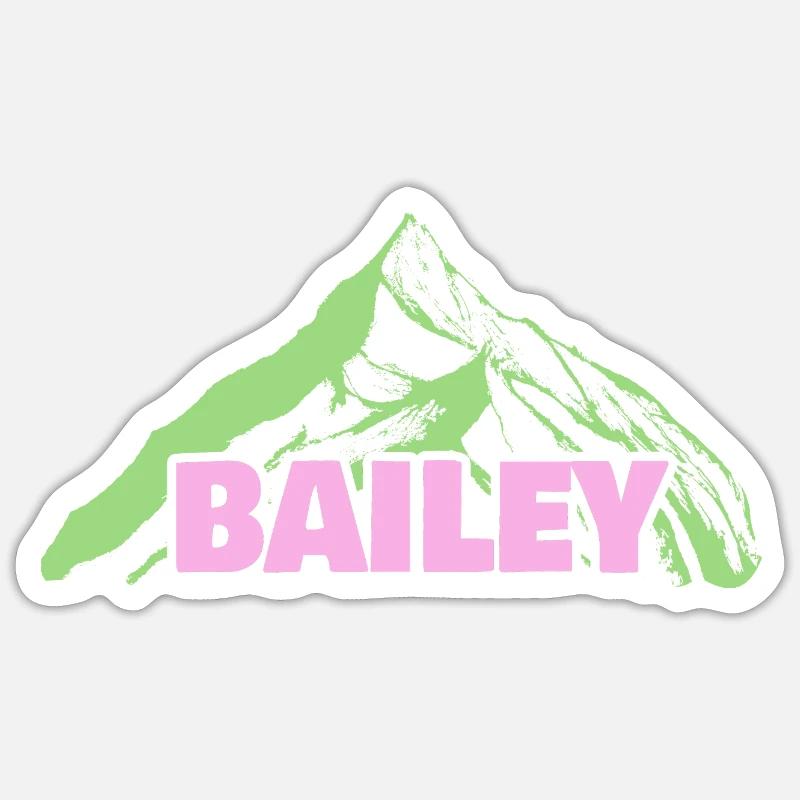 Bergsteigen Bail - Sticker Größe S (10 x 10 cm) - Mattweiß