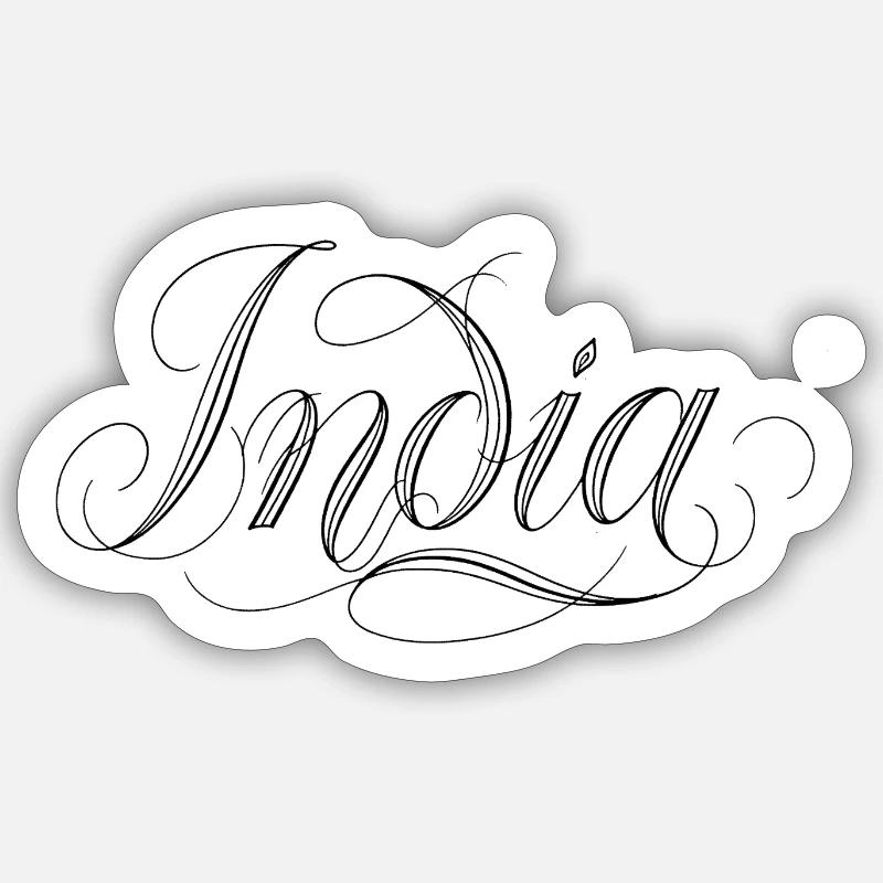 Inde Sticker taille S (10 x 10 cm)