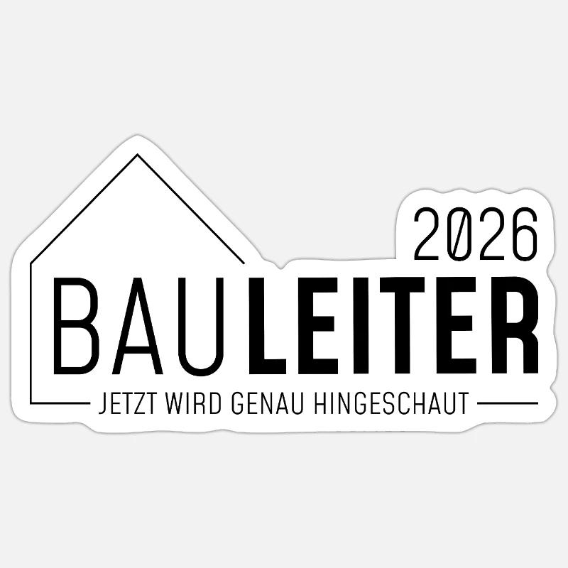 Construction Manager 2026 - il est maintenant temps d’y regarder de plus près - Sticker taille S (10 x 10 cm) - blanc mat
