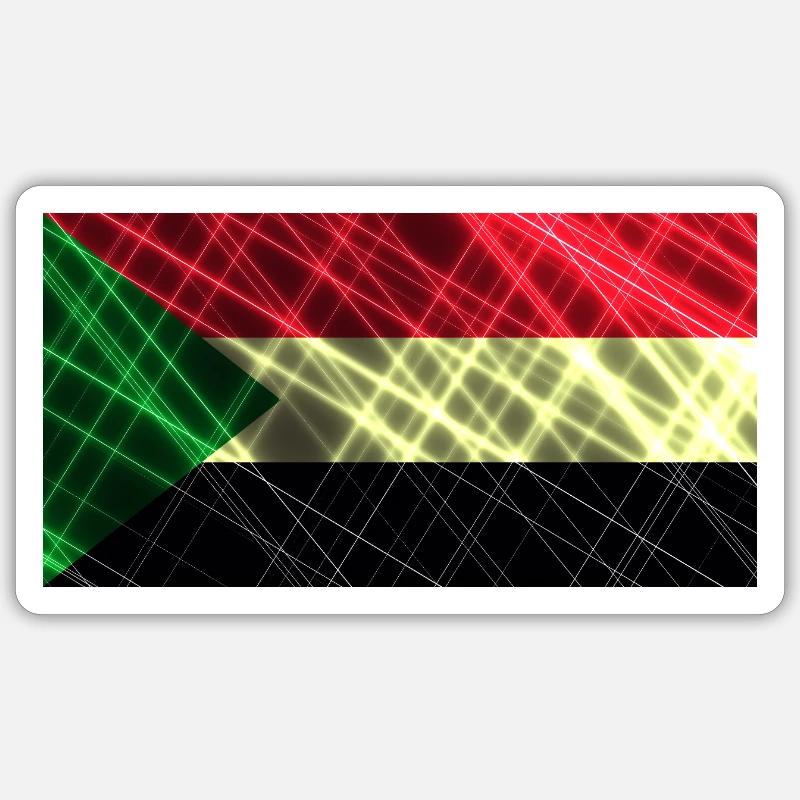 Sudan - Sticker size S (10 x 10 cm) - white matte