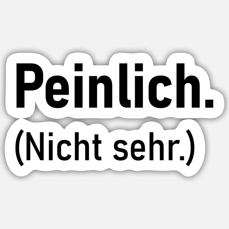 Peinlich Sticker Größe S (10 x 10 cm)