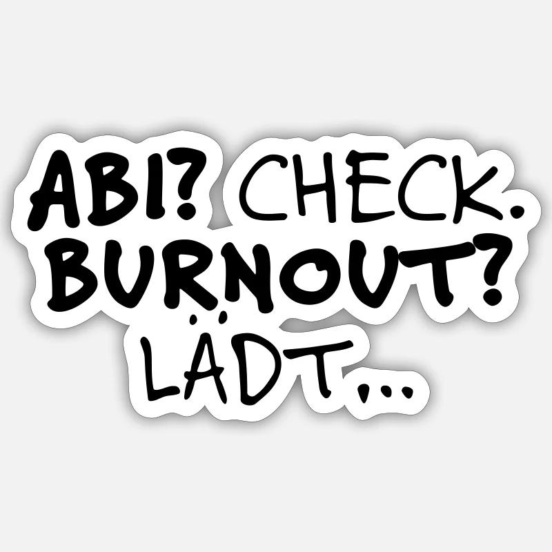 School leaving examination? Check Sticker size S (10 x 10 cm)