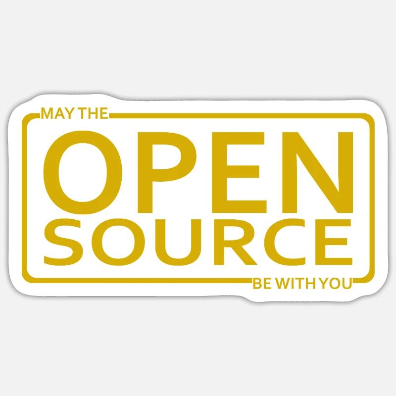 Que l’Open Source soit avec vous Sticker taille S (10 x 10 cm)