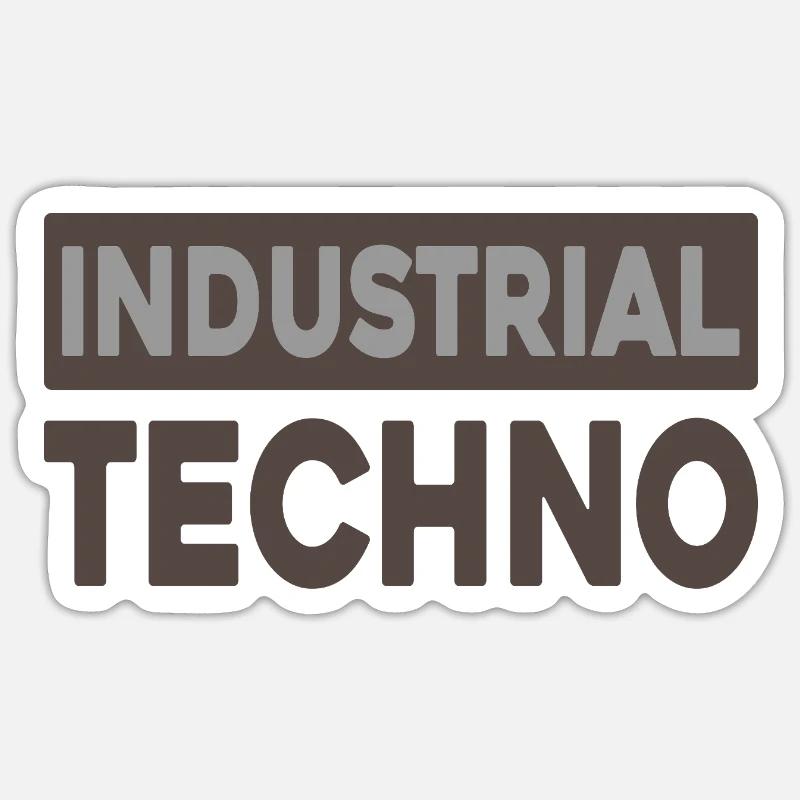 Technographie industrielle Sticker taille S (10 x 10 cm)