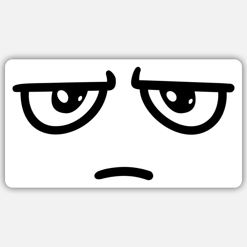 pas impressionné Sticker taille S (10 x 10 cm)