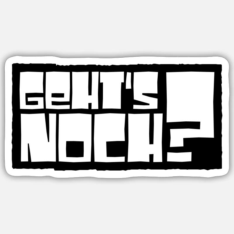Is it still possible? - Sticker size S (10 x 10 cm) - white matte