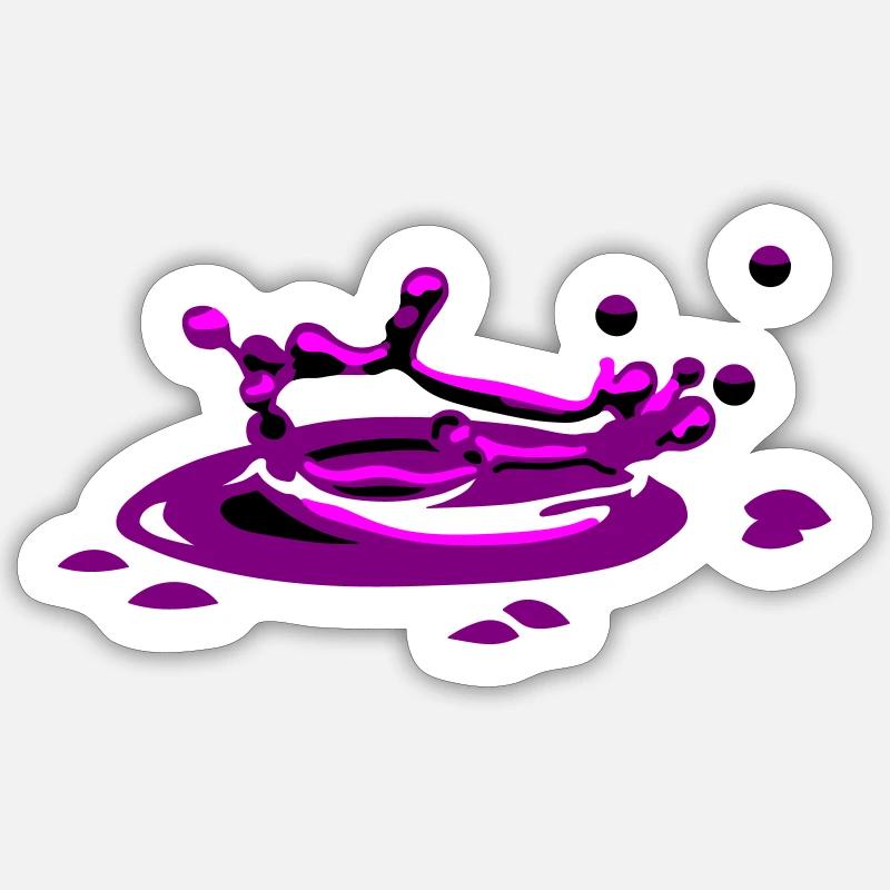 Splash - Sticker size S (10 x 10 cm) - white matte