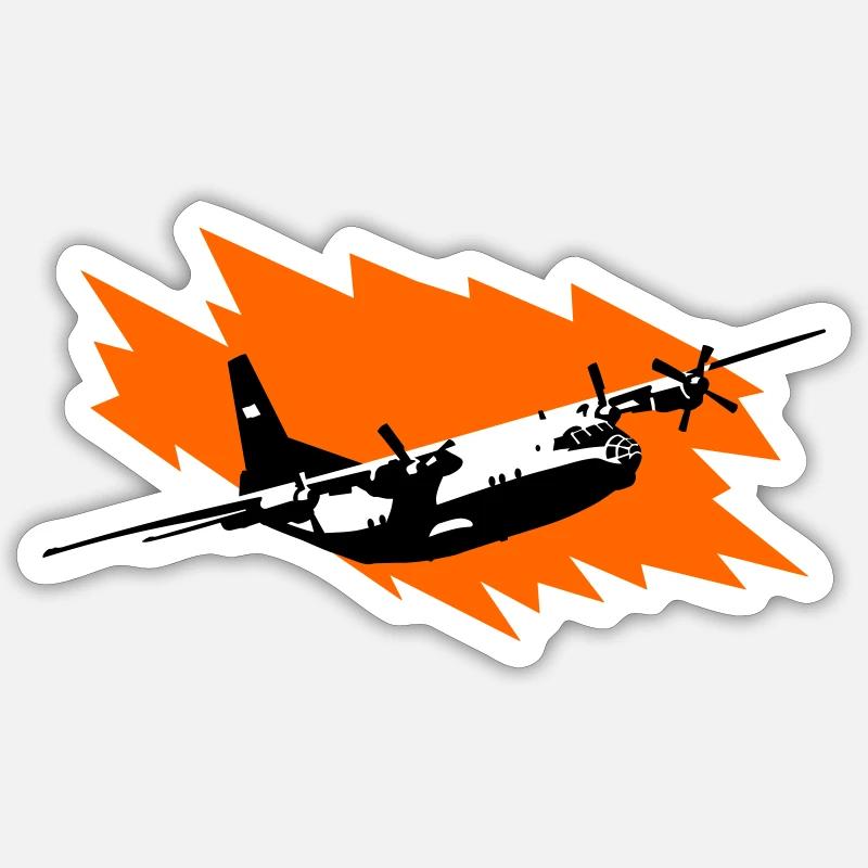 An-12 - Sticker size S (10 x 10 cm) - white matte