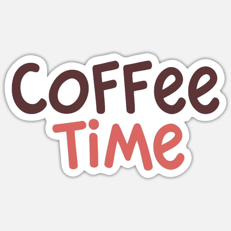 Café Time Déco Douce Sticker size S (10 x 10 cm)