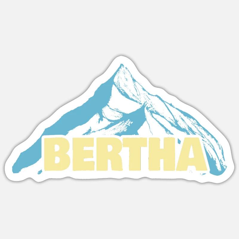 Woman's name Bertha - Sticker size S (10 x 10 cm) - white matte
