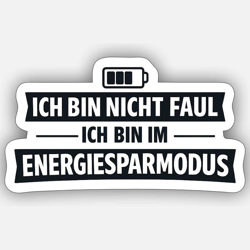 I'm in power saving mode - Sticker size S (10 x 10 cm) - white matte