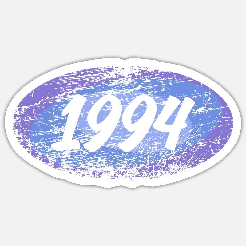 1994 - Sticker taille S (10 x 10 cm) - blanc mat