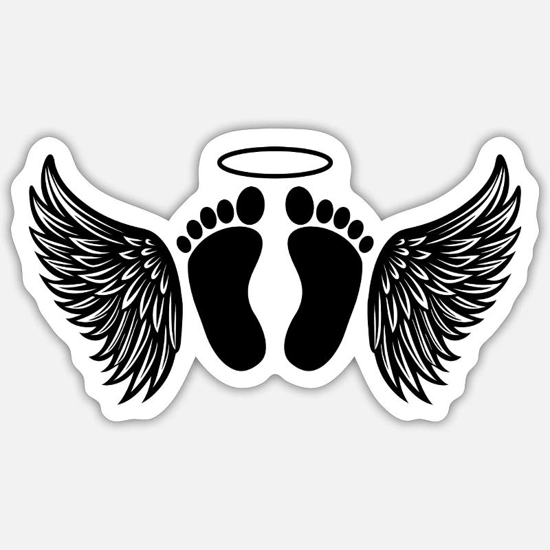 Mémorial de la perte du bébé Sticker taille S (10 x 10 cm)