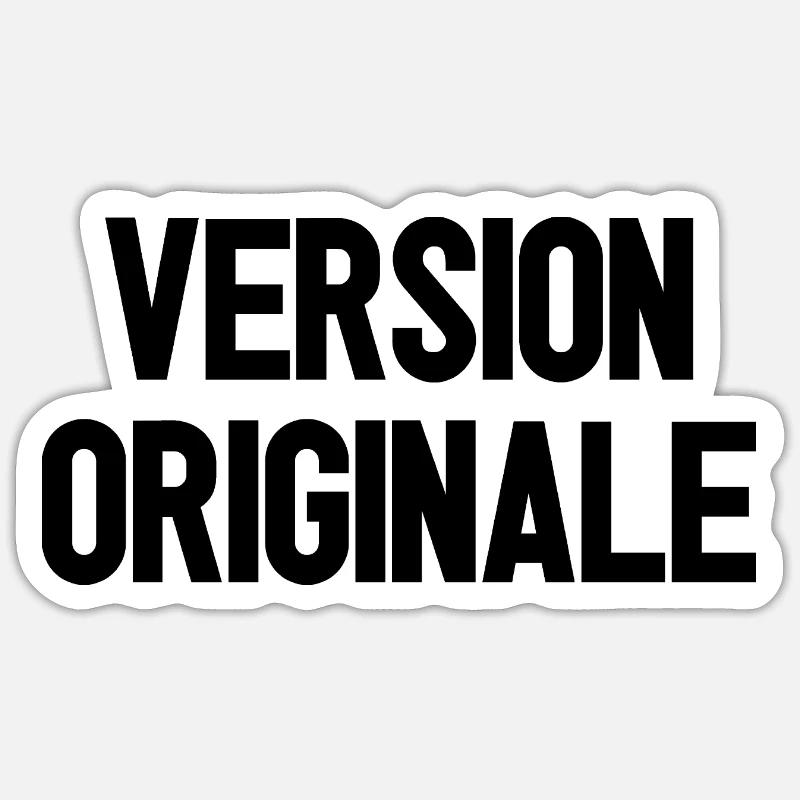 ORIGINAL VERSION! - Sticker size S (10 x 10 cm) - white matte