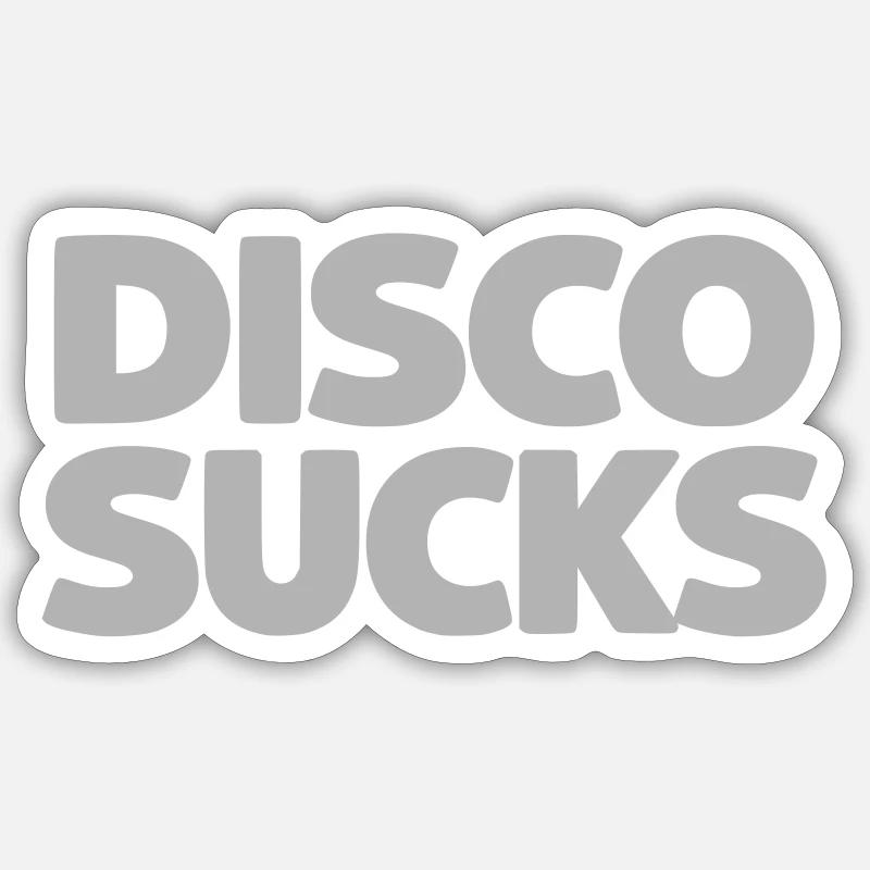 Disco ist - Sticker Größe S (10 x 10 cm) - Mattweiß