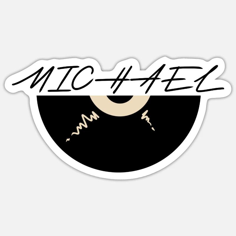 Michael - Sticker Größe S (10 x 10 cm) - Mattweiß