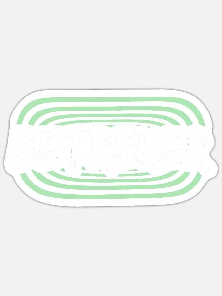 Betreuer Logo Schriftzug - Sticker Größe S (10 x 10 cm) - Mattweiß