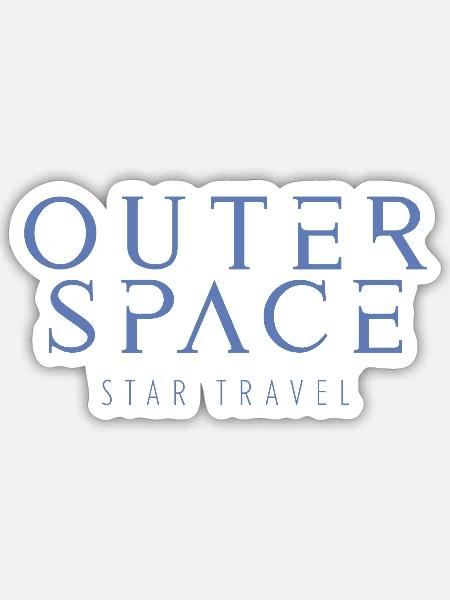 Weltraumsternreise, blau - Sticker Größe S (10 x 10 cm) - Mattweiß