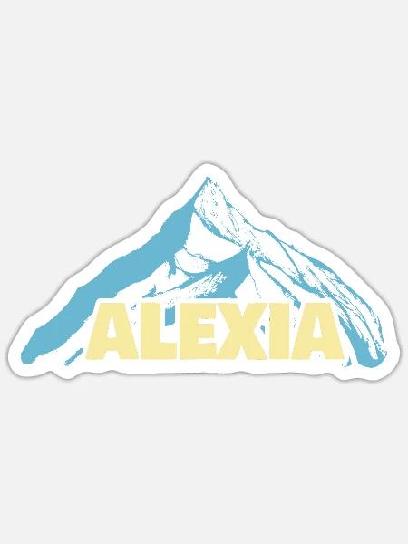 Alexia - Sticker Größe S (10 x 10 cm) - Mattweiß